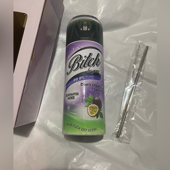 Funny Tumbler with metal straw and cleaning brush & Gift Box - Picture 1 of 5